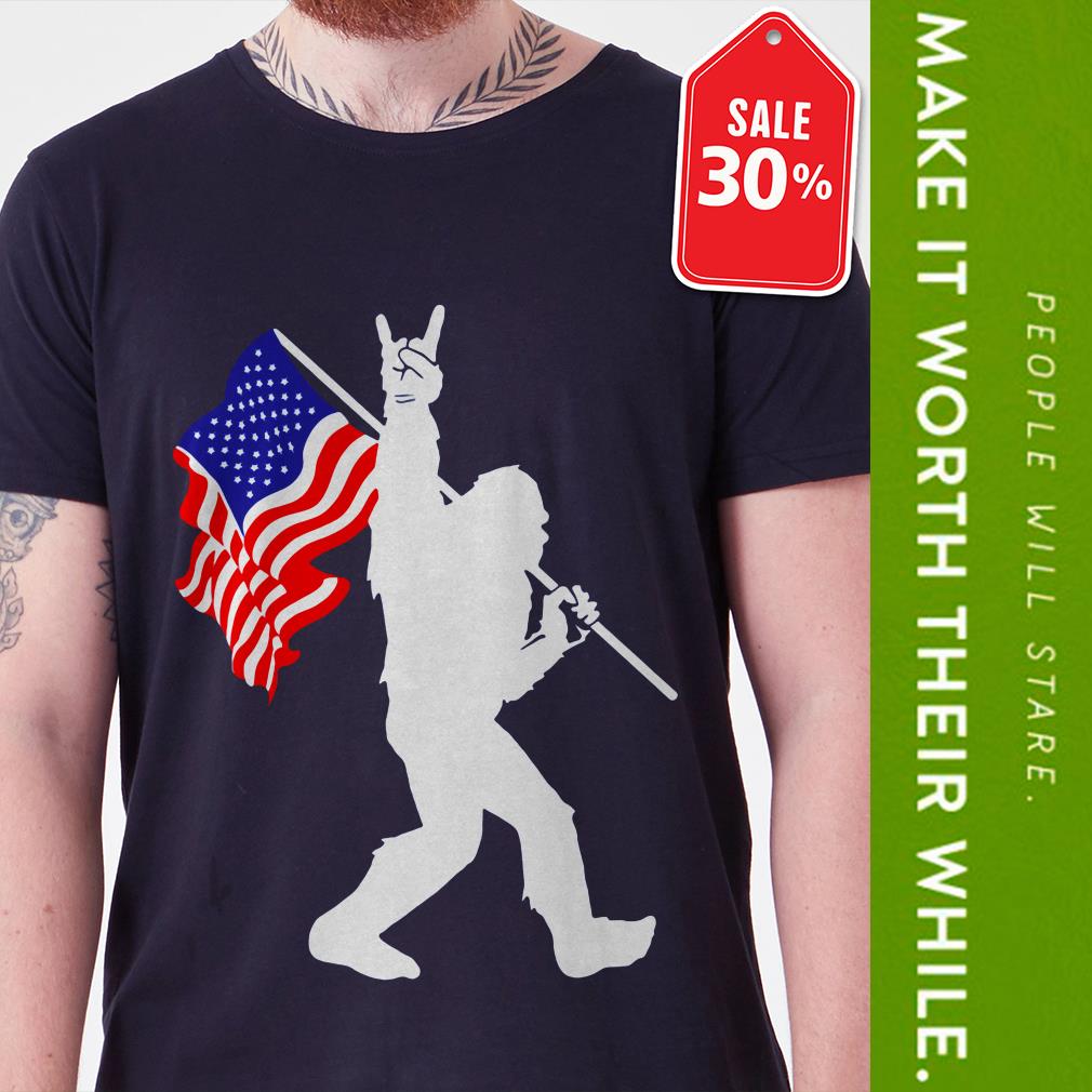 off shoulder american flag shirt